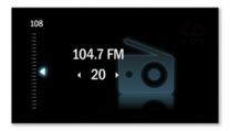 Цифровое FM-радио с 20-ю предустановленными радиостанциями