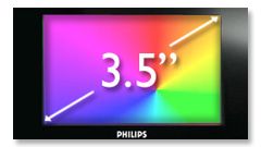 Pantalla a todo color de 3,5"