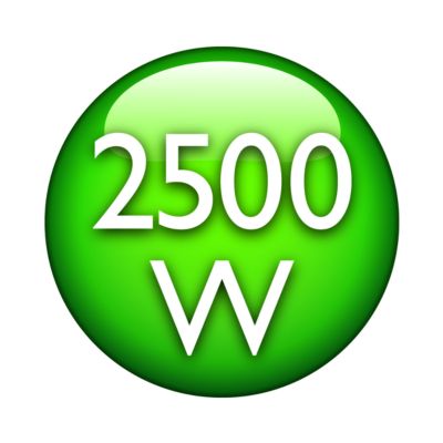Professionelle Leistung von 2500 W