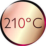 210C'lik profesyonel sıcaklık düzeyiyle