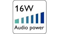 2 x 8W para un sonido más nítido