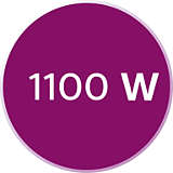 1100W for beautiful results 1100W