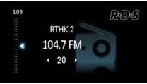 Radio FM con RDS y 20 presintonías para más opciones musicales