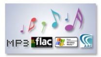 Lossless format (FLAC), MP3 and WMA playback