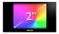 Pantalla en color de 2 pulgadas para una navegación intuitiva y cómoda