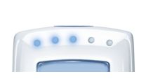 LEDs light to signal noise levels