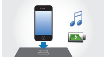 Play and charge your iPod/iPhone simultaneously