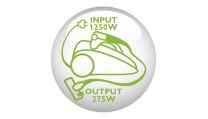 Nouveau moteur HD de 1 250 W pour une puissance d'aspiration maximale de 275 W