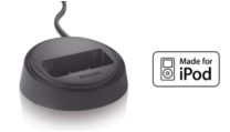Optionales Dock für eine bequeme Wiedergabe von Ihrem iPod