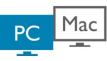 我们可与 MAC 和 PC 配合使用
