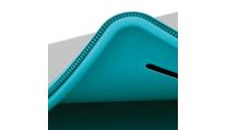 Soft fabric-lined material