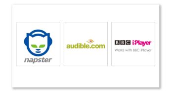 Более широкий выбор благодаря Napster, Audible и BBC iPlayer