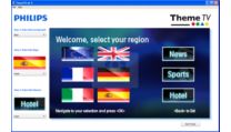 Theme TV for easy finding of guests' own channels