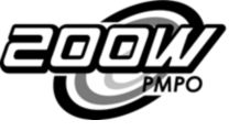 200W PMPO powerful sound output for enhanced audio enjoyment