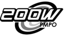 200W PMPO powerful sound output for enhanced audio enjoyment