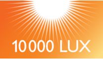 Lichtintensität von 10.000 Lux