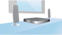 Stilren design med aluminiumyta och glasstativ