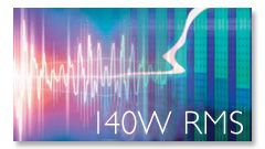 140W RMS total output power