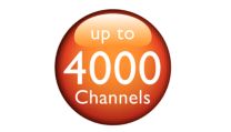 Empfang von 4.000 Free-to-Air- und Pay TV-Sendern