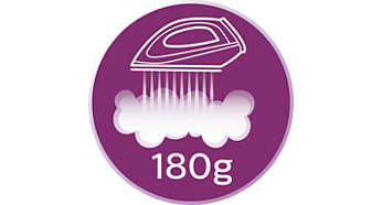 Steam boost up to 180 g