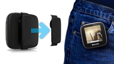 Slim, removable clip