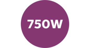 750 Watt for faster heating