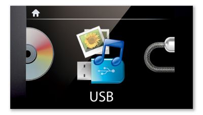 Procházejte soubory s hudbou a fotografiemi (USB)