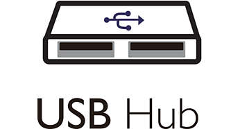 Hub USB z 2 portami do łatwego podłączania