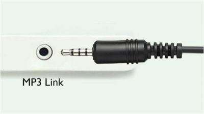 Entrée MP3, avec support