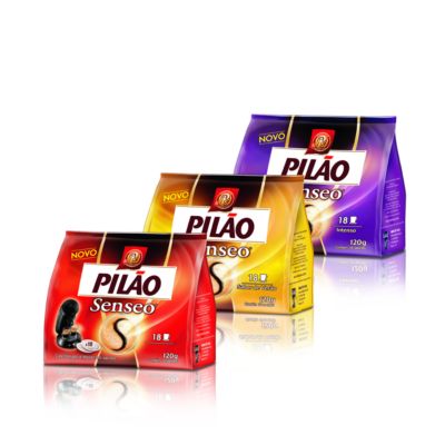 Linha de sachês de café Pilão