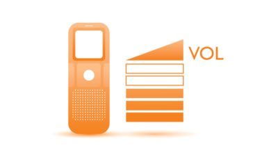 Voice volume indicator