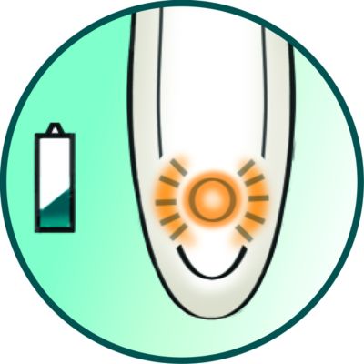 Indicateur du niveau de batterie faible