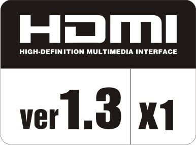1 HDMI Input (v. 1.3 )