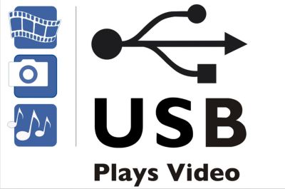 USB 2.0 ( Photo, MP3, JPEG )