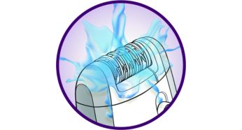 Fully washable epilation head for better hygiene