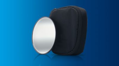 Includes mirror and pouch