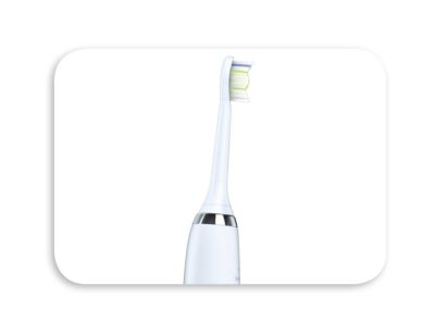 角度の付いたブラシヘッドネック