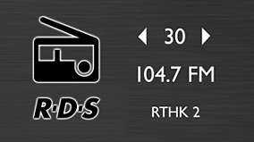 FM radio with RDS/ 30 presets