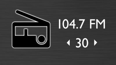 FM radio with 30 presets