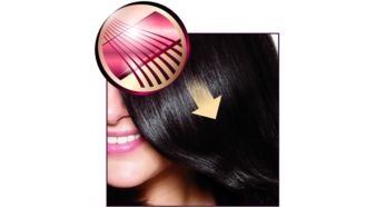 2x as smooth on your hair with SilkySmooth ceramic plates