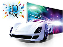 Full HD 3D deneyimi için Aktif 3D Max teknolojisi Aktif 3D Max teknolojisi