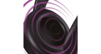 Acoustically tuned 40mm speakers for detail balanced sound