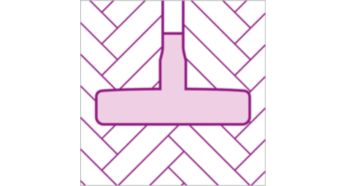 Additonal parquet nozzle with scratch-protection