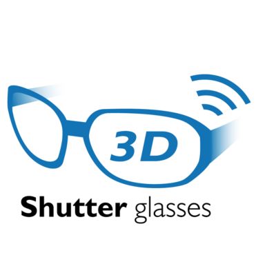 Active 3D wireless glasses