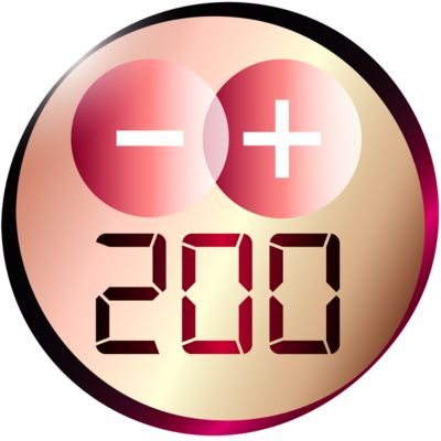 Högsta temperatur på 200 °C