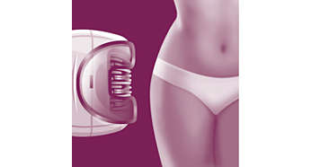 Sensitive area cap for delicate skin