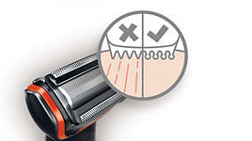 Hypo-allergenic shaver & pearl tips prevent skin irritation Skin friendly shaver
