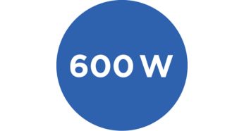 Powerful 600 W motor