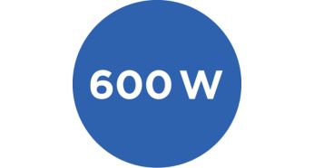 Powerful 600 W motor
