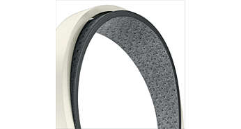 Soft breathable headband for long-listening comfort